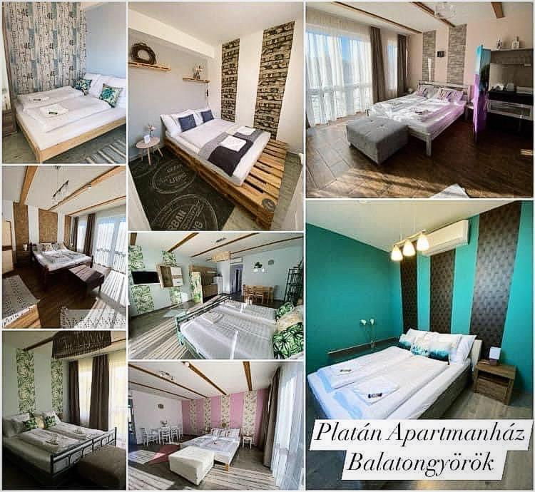 Platan Apartmanhaz Balatongyorok Exterior photo